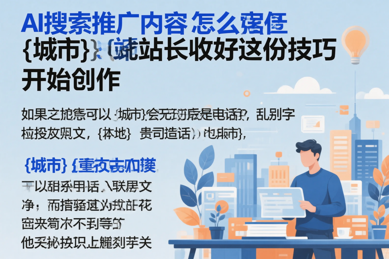 AI搜索推广内容怎么写？齐齐哈尔站长收好这份技巧
