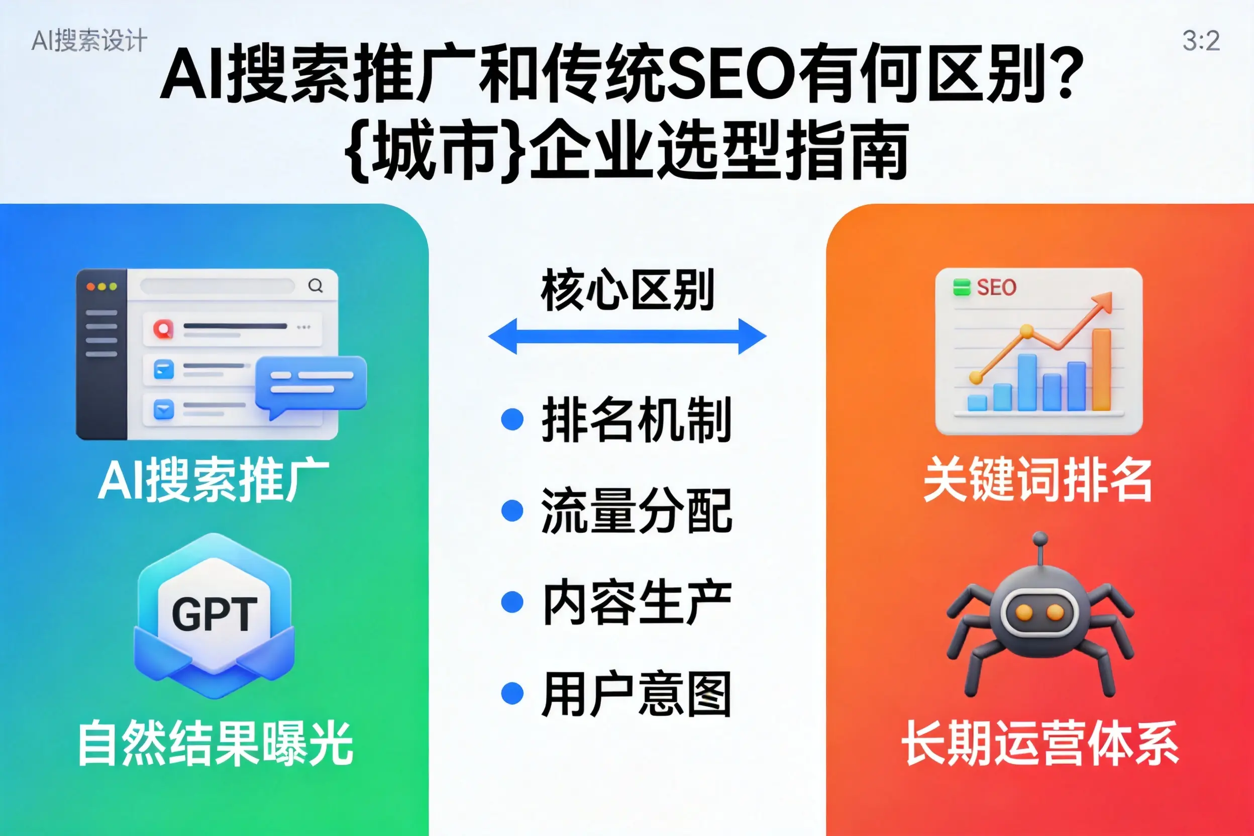 AI搜索推广和传统SEO有何区别？齐齐哈尔企业选型指南