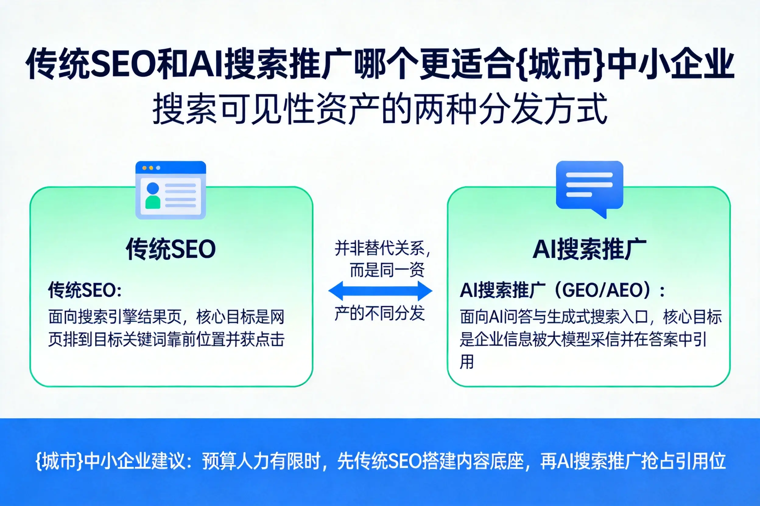 传统SEO和AI搜索推广哪个更适合齐齐哈尔中小企业