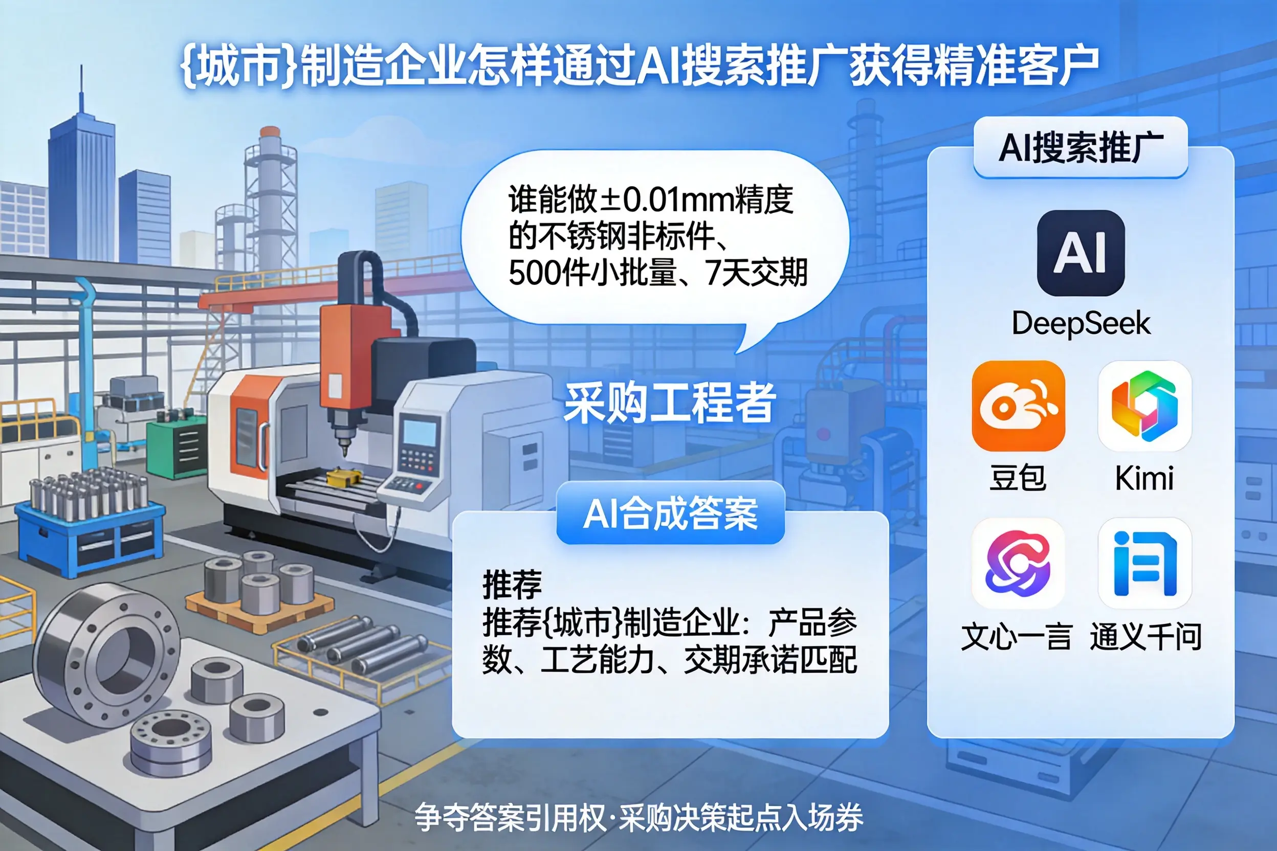 齐齐哈尔制造企业怎样通过AI搜索推广获得精准客户