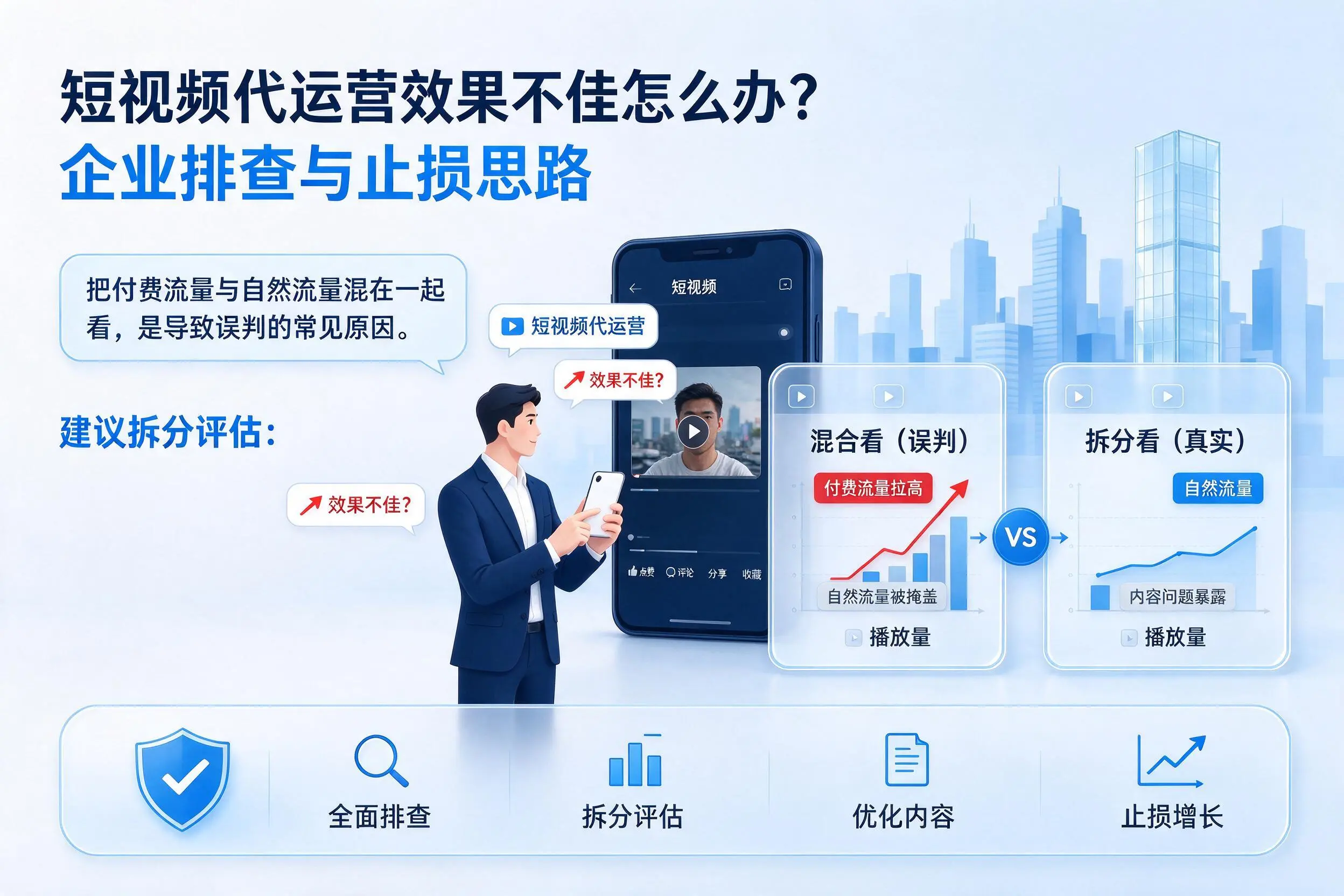 短视频代运营效果不佳怎么办？齐齐哈尔企业排查与止损思路