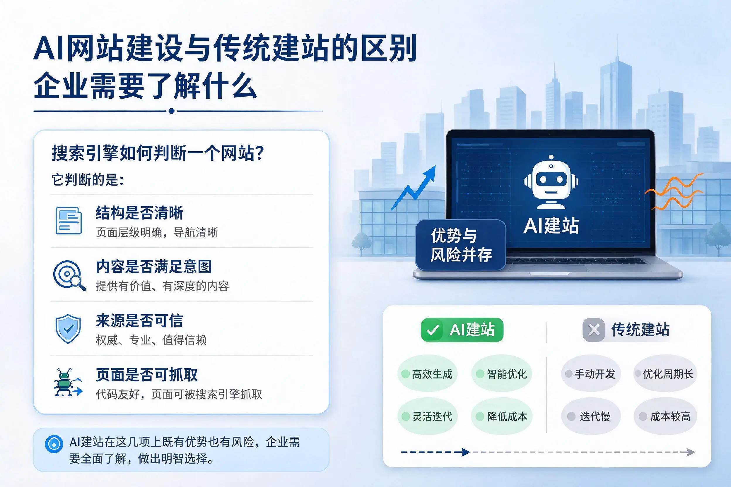 AI网站建设与传统建站的区别，齐齐哈尔企业需要了解什么