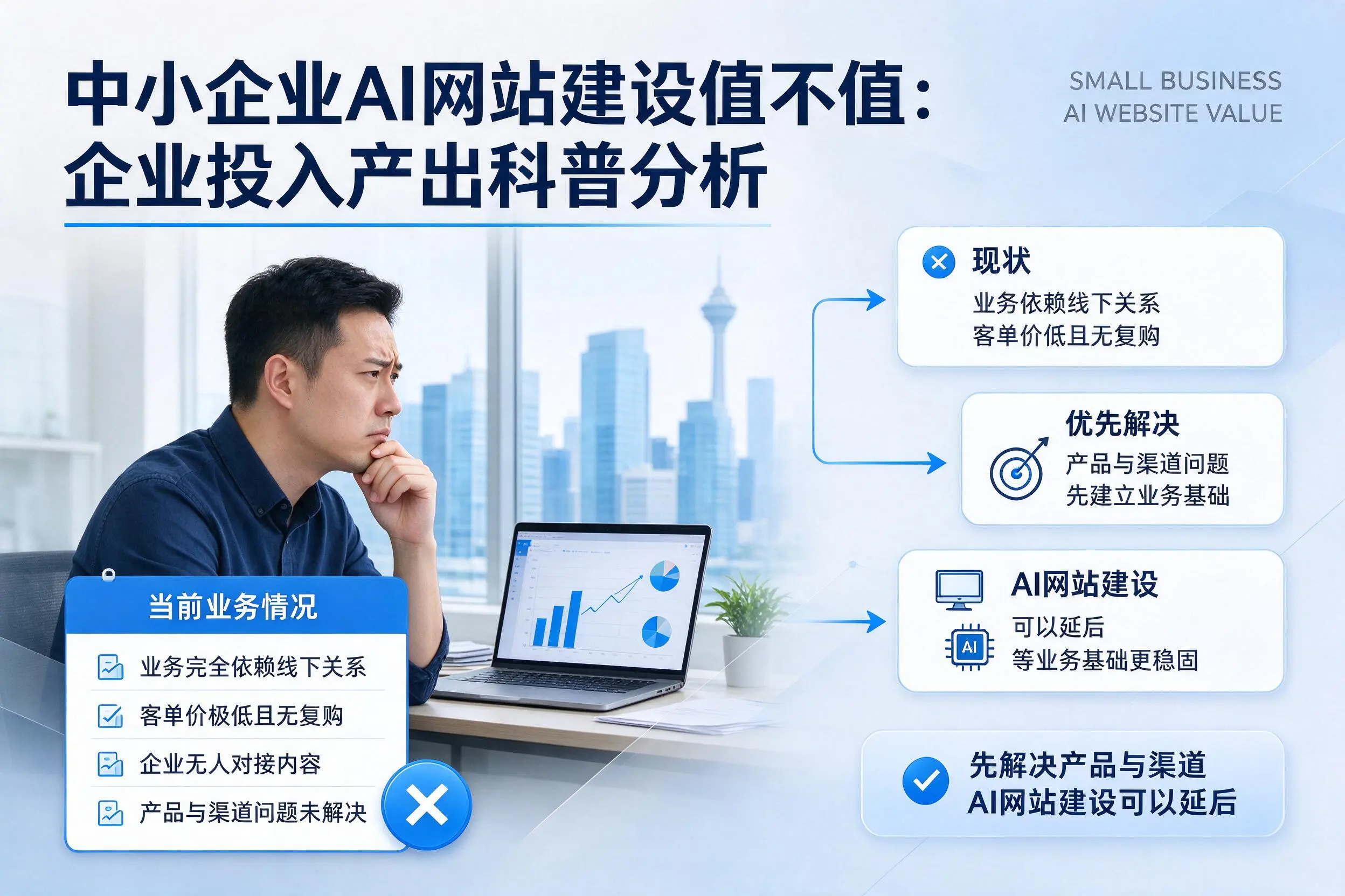 中小企业AI网站建设值不值：齐齐哈尔企业投入产出科普分析
