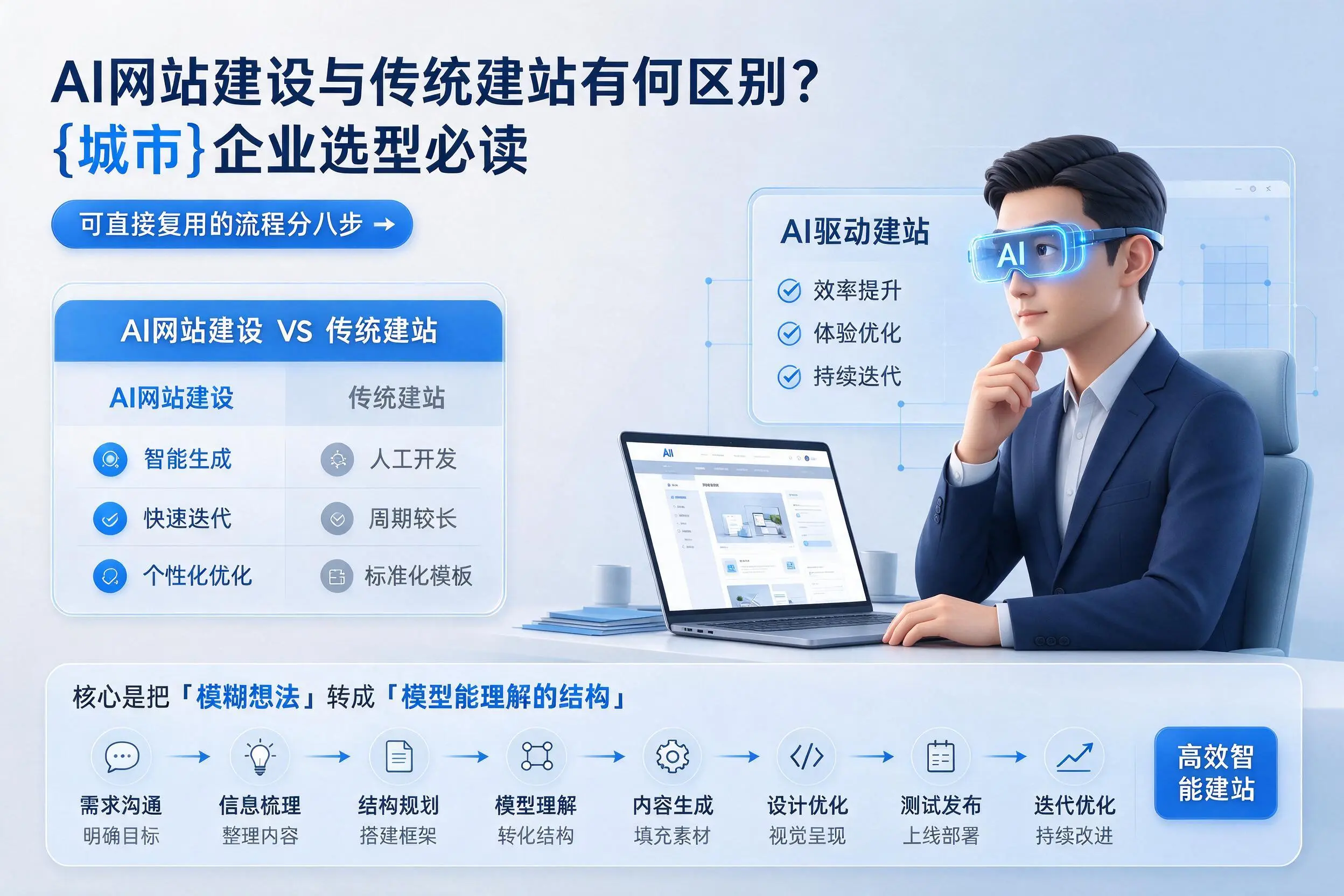 AI网站建设与传统建站有何区别？齐齐哈尔企业选型必读