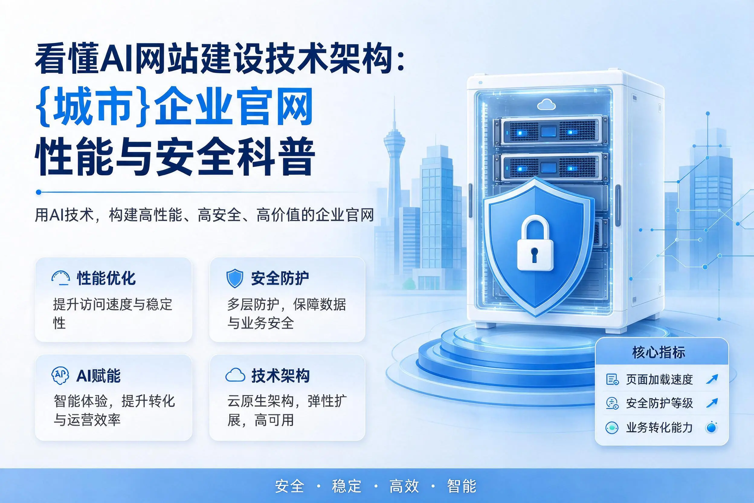 看懂AI网站建设技术架构：齐齐哈尔企业官网性能与安全科普