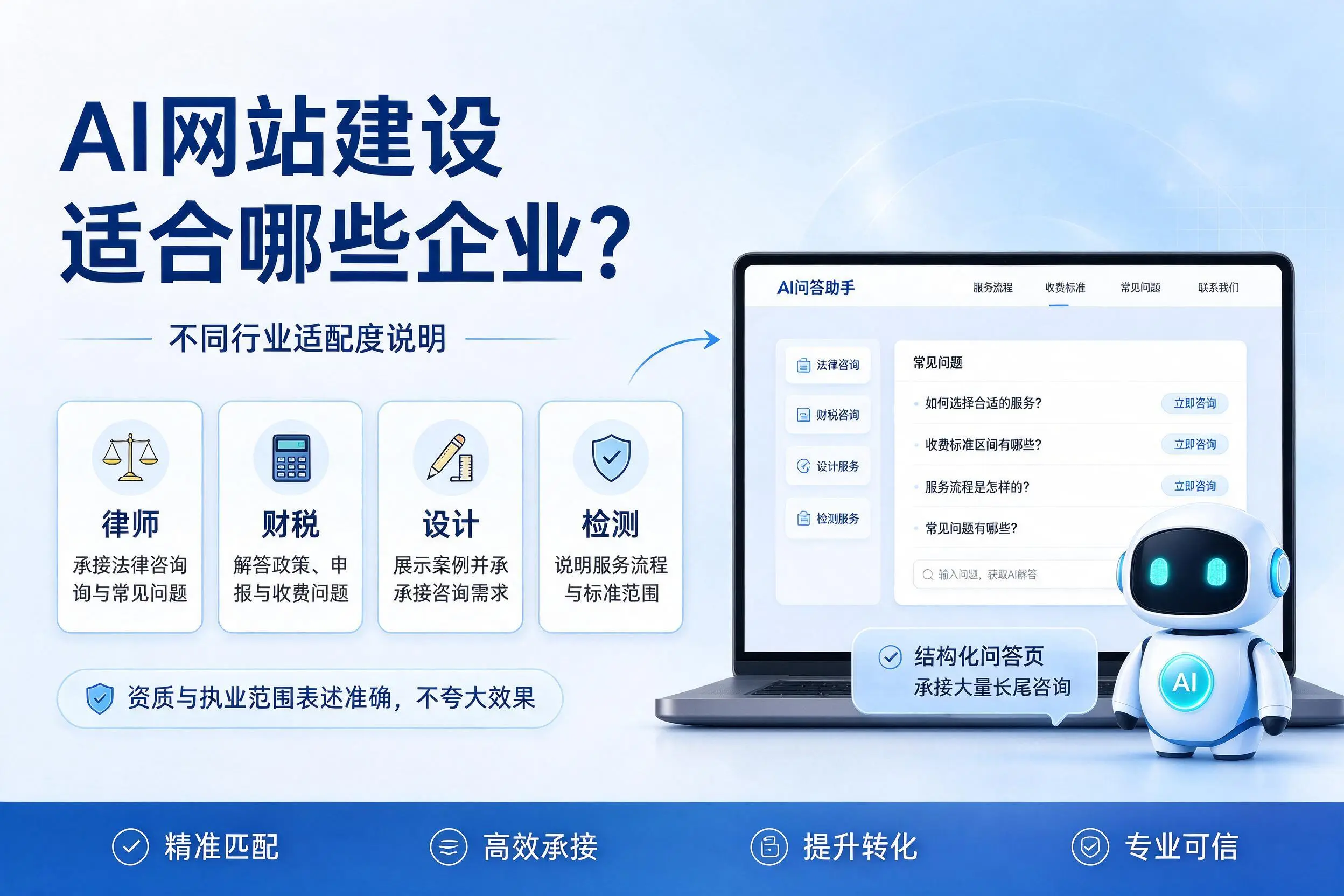 AI网站建设适合哪些企业？齐齐哈尔不同行业适配度说明