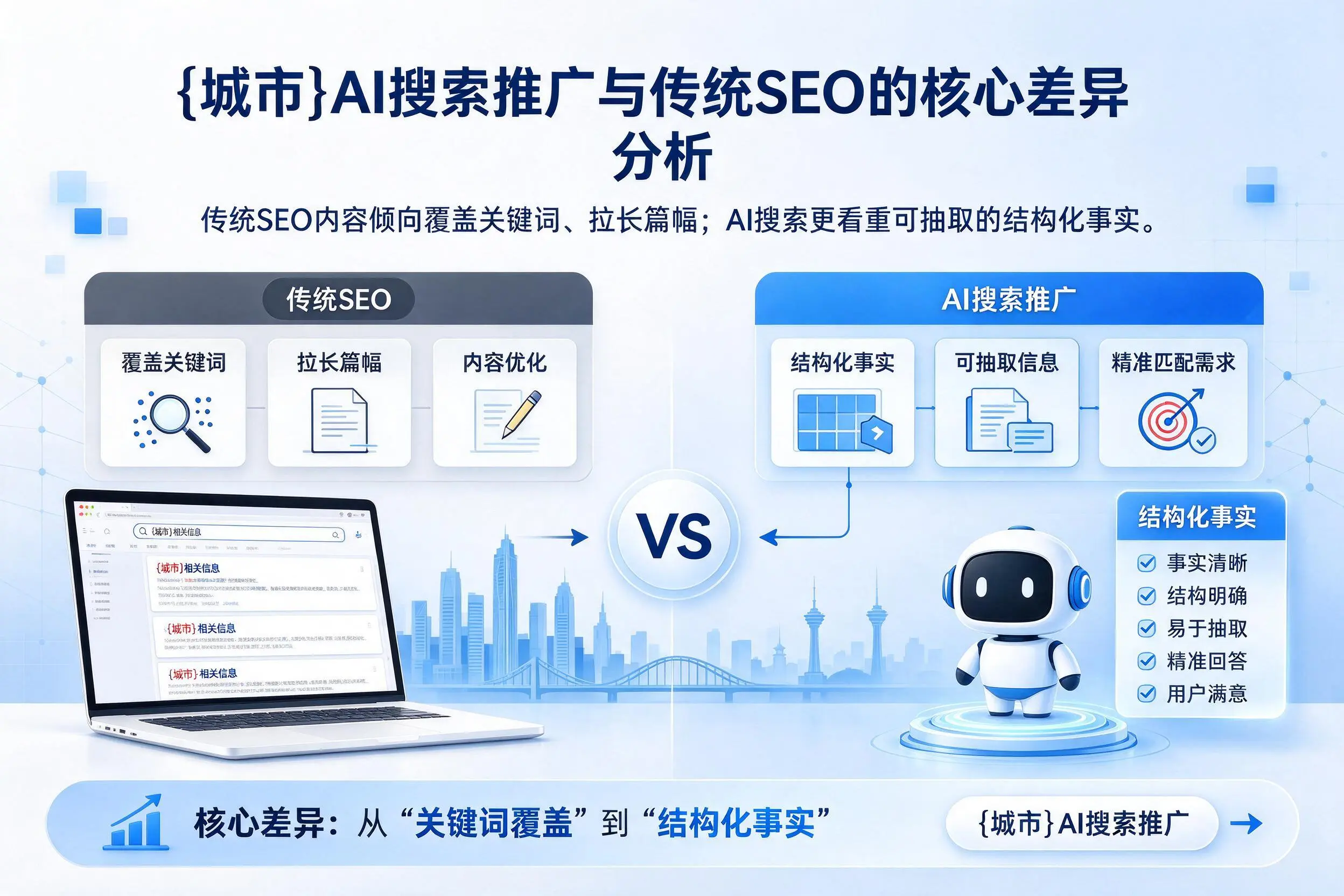 齐齐哈尔AI搜索推广与传统SEO的核心差异分析